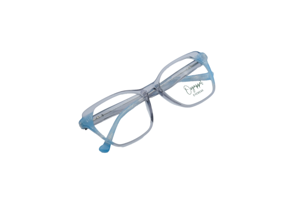 Grey-Blue Gradient Square Acetate Women’s Eyeglasses Front View