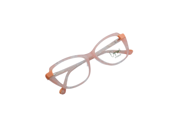 Transparent Pink Marbled Acetate Women’s Eyeglasses